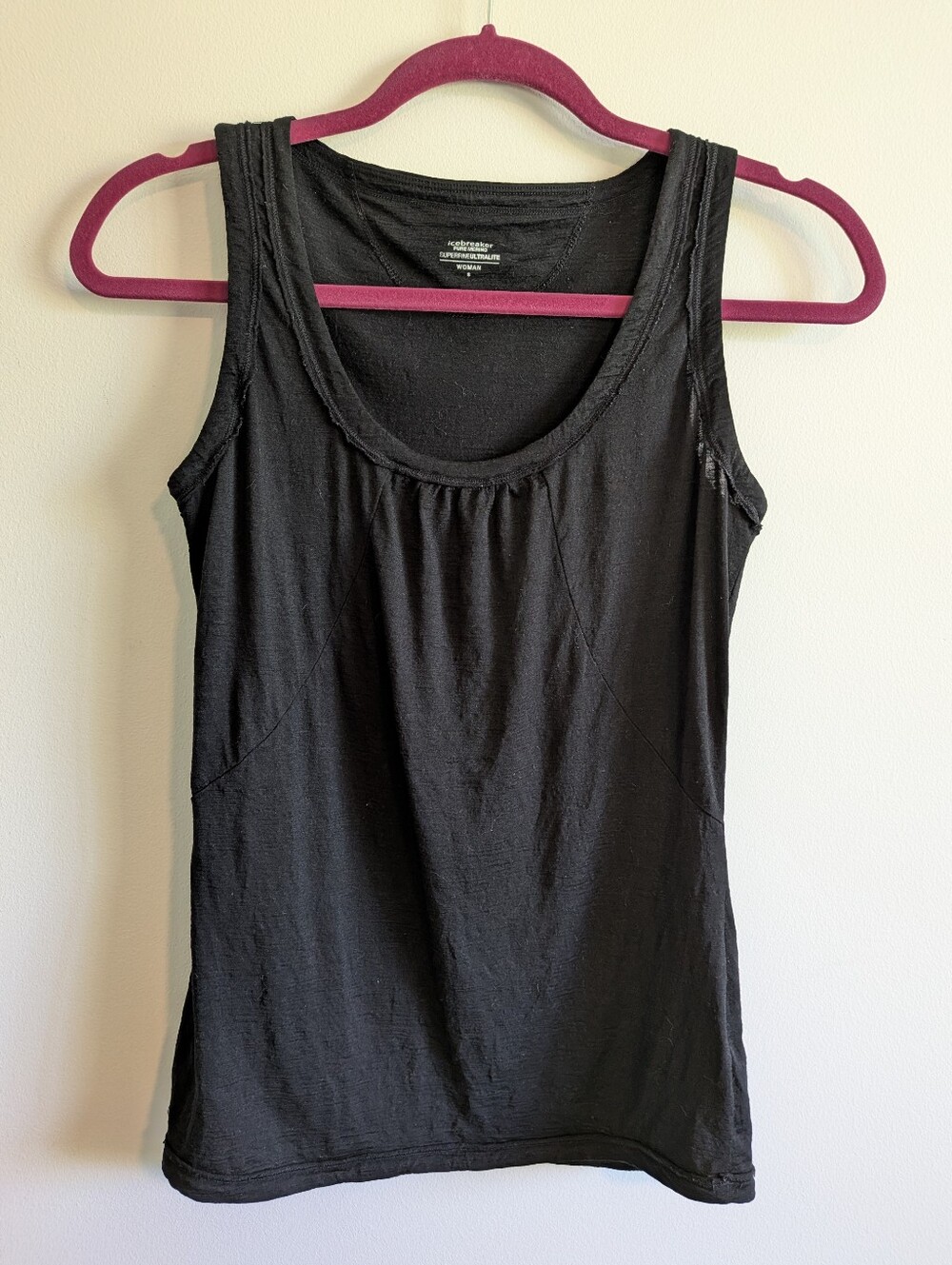 Icebreaker Black Scoop Neck Tank Top